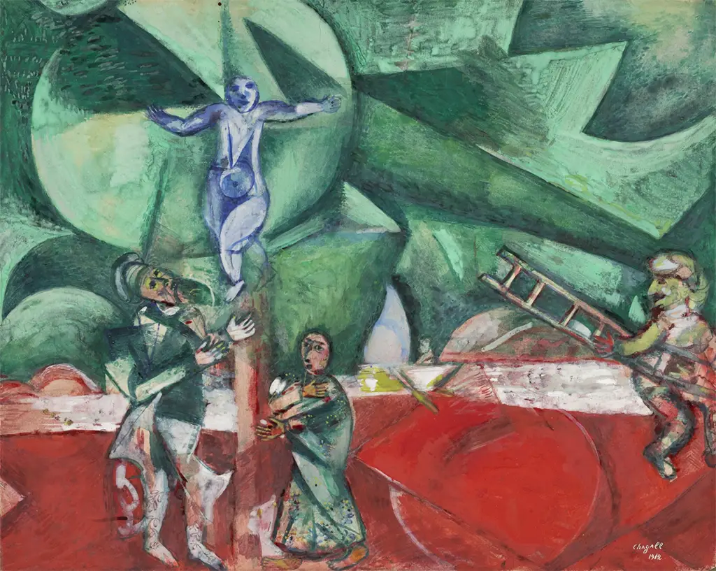 Golgotha in Detail Marc Chagall